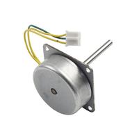 3-Piece Brushless Ac Gearmotor Set 3 to 24v 3-Phase Motor Generator for Educational Models DIY Experiments Teaching Tools - 12w Output Metal Housing Silver