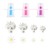 3 Piece Cake Core Collector and 4 Piece Daisy Mold, Dessert Baking Accessories, Kitchen Tools, DIY Cake Accessories.