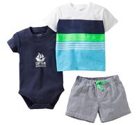 3-Piece Captain Adorable Short Set - Multi -