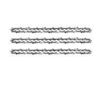 3 - Piece Chainsaw Replacement Chains - Available in 10/12/14/16/18-inch Sizes, 3/8" Pitch Steel Construction, Suitable for Electric & Gas Chainsaws, Durable Logging Accessory(3Pcs 10inch)