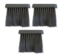 3 Piece Chimney Cleaning Brushes, Chimney Decoking Equipment, Fireplace Cutlery Replacement Broom, Plastic Brushes, Floor Cleaning Tools, Fireplace Tool Brushes (Black)