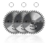 3 Piece Circular Saw Blade, 115mm Angle Grinder Discs Wood Cutter Alloy Steel, 40 Teeth Carbide Finishing Saws for Wood Cutting Woodworking, Woods Cutter Blade Chainsaw Disc