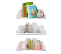 3 Piece Cloud Wall Shelf Set Floating Corner Detive Sto Rack for Home Dorm Kitchen & Study Perfect for Toys & Slish Space Arranment