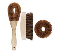 3-Piece Coconut Fibre Brush Set Natural Elements Brown One Size