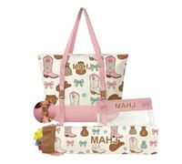 3 Piece Cosmetic Bag Set with Western Boot Print, Organizer Tote, Clear Zip Pouch and Long Toiletry Storage Bag Wash Set Vanity Carryall Weekender Packing Case Guest Bath Overnight Travel Case Daily