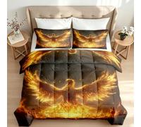 3-Piece Coverless Duvet King Size with 2 Pillowcases Phoenix