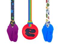 3 Piece Dinosaur Chew Necklace Set - 3-Pack Medium-Firm Sensory Chews for Autism, ADHD, Oral Stimming & Anxiety Relief