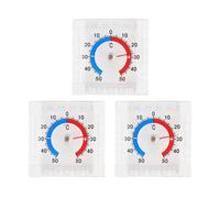 3-Piece Door And Window Thermometers, Self-Adhesive Heat And Cold Meters, Intuitive And Clear Readings, Suitable For Monitoring Indoor And Outdoor Temperature Changes.