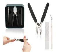 3 Piece Eagle Beak Nail Clippers - Professional Angled Nail Clippers for Precision Trimming | Corta Uñas para Uñas Enterradas with Ergonomic Grip