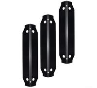 3-Piece Enameled Heat Plate Set for Dyna-Glo Grills, Compatible with DGC310CNP-D, DGC310BNP-DA, DGC310RNP-D, DGB300CNP-D, Oven Hot Plate Replacement, Black Flavor Bars for Even Heat Distribution