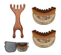 3-Piece Facial Massage Set, Lymphatic Brush for Lymphatic Drainage, Gentle Cleansing and Relaxation, Ideal for Daily Skincare and Travel