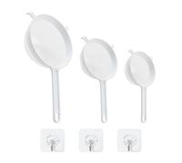 3-Piece Filter Sieve, 3-Piece Hook, Soy Milk Filter, Tea Filter, Sesame Strainer, Fine Mesh Strainer, Juice Filter, Kitchen Accessories