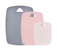 3-Piece Flexible TPU Chopping Boards Set - BPA Free, Non-Slip & Dishwasher Safe - Scratch-Resistant Kitchen Cutting Boards with Juice Groove & Knife-Friendly Surface - Ideal for Meat, Vegetables