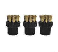 3 Piece For Steam Mop Brush Head Set Perfect for Tackling Tough Stains and Grime on Various Surfaces (M8 copper brush)