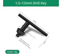 3-Piece for Steel Power Wrenches Key Set Grip Utilization Drill 1mm Chucks 10mm Heavy-Duty High-Carbon Metal Chuck for 13mm Drills DIY Professional -