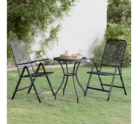 Garden Dining Set Expanded Metal Mesh Patio Table Multi Sizes 3/5 Piece vidaXL