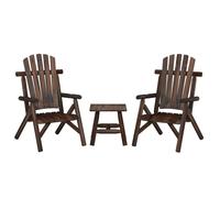 3 Piece Garden Lounge Set Solid Wood Spruce Berkfield Home Brown One Size