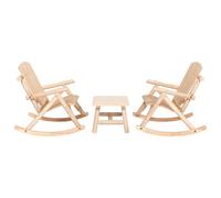 3 Piece Garden Lounge Set Solid Wood Spruce Berkfield Home Brown One Size
