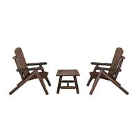 3 Piece Garden Lounge Set Solid Wood Spruce Berkfield Home Brown One Size