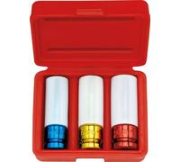3-Piece Gedore PVC Coated Power Socket Set 1/2" (12.5 mm) 17, 19 and 21 mm