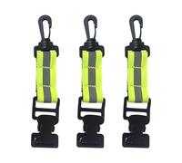 3 Piece Glove Clips, Fire Brigade Glove Clips, Glove Clips with Reflective Nylon Webbing, Multifunctional Glove Clips, Outdoor Sports Work Glove Clips