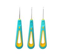 3-Piece Green Round Hole Cone Hand Drill Set - Punch Needle Tool for DIY Candle Making & Silicone Mould Making, Professional Wick Hole Punch Tool Kit
