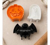 3-Piece Halloween Pocket Pie Maker, Pumpkin & Ghost Dough Press Molds for Cute Halloween Turnovers, Cookies & Home Baking