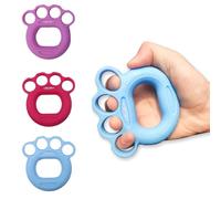3-piece hand grip strength and finger strengthener (20-50 pounds resistance) - Made of ergonomic silicone material, with 20-50 pounds resistance, it is suitable for rehabilitation training, arthritis