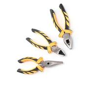 3 Piece Heavy Duty Pliers Set High Carbon Steel Soft Grip Handle for Long Hours Working Cutting and Gripping Tasks in Workshop