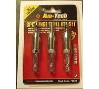 3 PIECE HINGE DRILL BIT SET by Am-Tech