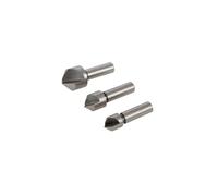 3 Piece HSS Countersink Set 10mm 12mm 16mm For Steel & Hard Metal