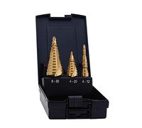 3-piece HSS-Twist driller-Dart Twist drill with spiral groove TIN-laminated Exact 07014