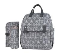 3-Piece Large Backpack Storage Bag, Milk Bottle Organiser with Portable Nappy Changing Mat for New Moms and Travel, Daily, Single Shoulder Bag