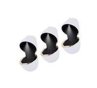 3-piece Led Light Ring Box Set, Rose Design, Suitable For Proposals And Wedding Ceremonies, With A Soft Velvet Lining For Double Protection, A For Engagements (White)