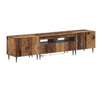 3 Piece LED TV Cabinet with Storage HAARLEM Engineered Wood Solution vidaXL