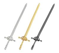 3-Piece Letteropener, Set in Silver, Gold, and Black, Paper Knife Letteropener for Office, Home, and School, Envelope Slitter for Mail and Packages