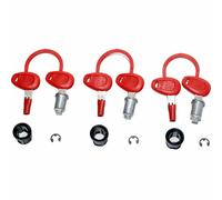 3 Piece Lock Set For GIVI Trunks And Suitcases All Types Z228 Red Key Z228