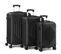 3-Piece Luggage Set with Corner Protectors, Hard Shell Suitcase, 51cm/61cm/71cm, 360 Spinner Wheels, Large Capacity Travel Cases