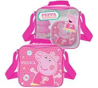 3-Piece Lunch Set for Kids - L Stitch, M Mouse, G Doll, P Pig Design - Includes Lunch Bag, Water Bottle, and Snack Container - Back-to-School or Gift Set (P Pig)