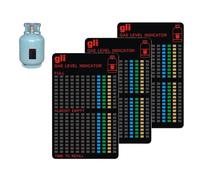3 Piece Magnetic gas bottle level indicator for Propane Butane LPG Cylinders & Fuel Tanks, Reusable Gas Bottle Sensor Tool gas level indicator, Safe & Reliable for Caravan, Motorhome, Camping, Travel