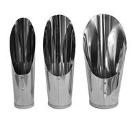3 Piece Metal Bonsai Earth Shovel Set, Stainless Steel Garden Hand Shovel, Professional Bonsai Tool Kit