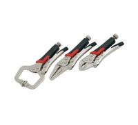 3 PIECE MINI LOCKING MOLE GRIP PLIERS