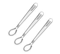 3-Piece Mini Whisk Set for Efficient Mixing of Eggs, Sauces, and Beverages - Stainless Steel Construction with Ergonomic Handle