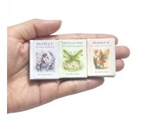 3 Piece Miniature 1:6 Scale Fantasy Book Set - Openable Pixies Attire & Echoing Bloom Trilogy - Realistic Pastel Accessories for 12" Fashion Dolls & BJD Photography