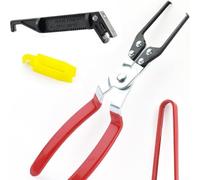 3-Piece Non-Slip Car Fuse and Relay Puller Tool Kit with Soft-Grip Handle for Blade, Medium and Glass Tube Fuses(C)