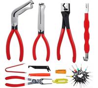 3-Piece Non-Slip Car Fuse and Relay Puller Tool Kit with Soft-Grip Handle for Blade, Medium and Glass Tube Fuses(D)