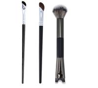3 - Piece Nose Contour Brush Set | 2 - in - 1 U - Shaped & Fluffy Angled Brushes for Nose Sculpting & Defining