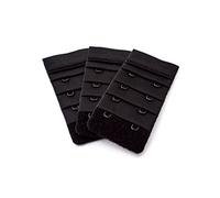 3 Piece pack of black bra extenders - 2 hook narrow, 2 hook wide, 3 hook or 4 hook (2 hook wide 35mm)