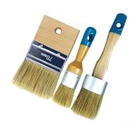 3 Piece Paint Brush Set with Hanging Loops for Easy Storage Providing For Smooth Paint Coverage on Multiple Surfaces Including Furniture