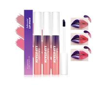 3-Piece Peel-Off Lip Stain Set: Long-Lasting Matte Lip Gloss, Waterproof, Kiss-Proof Nude Lip Tint